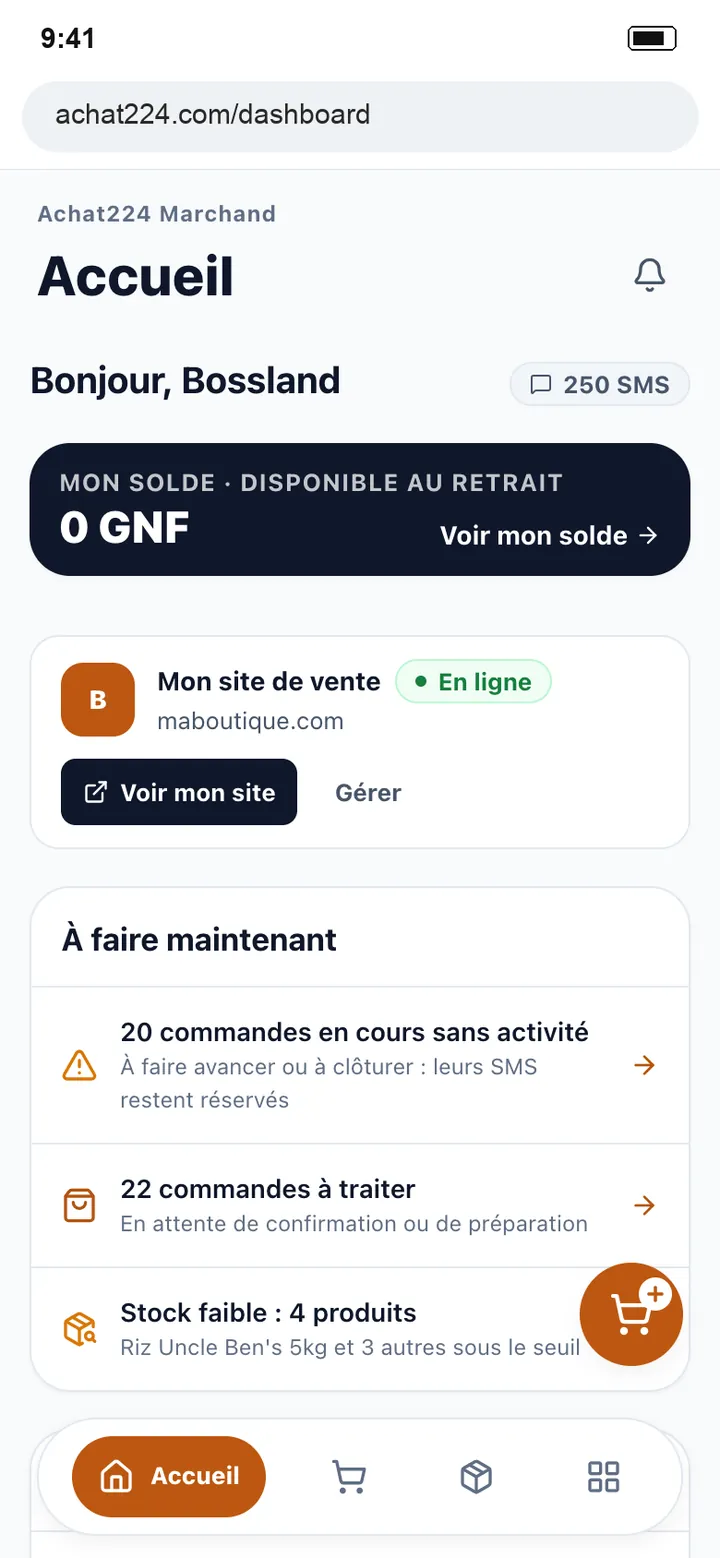Écran : Ouvrez la saisie